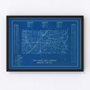 Vintage Map of Greene County, Indiana 1936