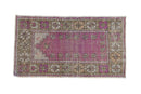2x4 Vintage Distressed Oushak Rug Runner