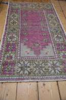 2x4 Vintage Distressed Oushak Rug Runner