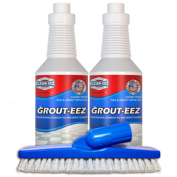 Grout-eez 2 Bottle Kit With FREE Stand Up Grout Brush 32oz