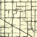 Vintage Map of Hamilton County, Indiana 1909