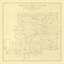 Vintage Map of Hendricks County, Indiana 1911