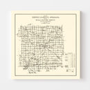 Vintage Map of Henry County, Indiana 1911