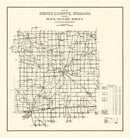 Vintage Map of Henry County, Indiana 1911