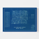 Vintage Map of Henry County, Indiana 1936