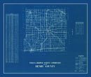 Vintage Map of Henry County, Indiana 1936