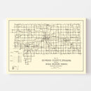 Vintage Map of Howard County, Indiana 1909
