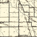 Vintage Map of Howard County, Indiana 1909