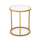 Set of 2 Modern Accent Chair and Marble Top Side Table Set by LJGDeals