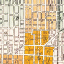 Vintage Map of Indianapolis, Indiana 1896