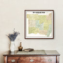 Vintage Map of Jackson County, Indiana 1917