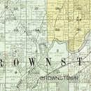 Vintage Map of Jackson County, Indiana 1917