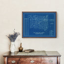 Vintage Map of Jackson County, Indiana 1936