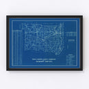Vintage Map of Jackson County, Indiana 1936