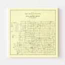 Vintage Map of Jay County, Indiana 1910