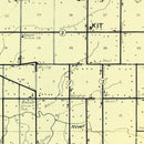 Vintage Map of Jay County, Indiana 1910