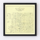 Vintage Map of Jay County, Indiana 1910