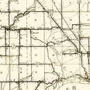 Vintage Map of Jefferson County, Indiana 1911