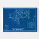 Vintage Map of Jefferson County, Indiana 1936
