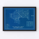 Vintage Map of Jefferson County, Indiana 1936