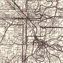 Vintage Map of Jennings County, Indiana 1935