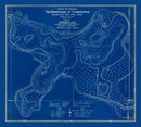 Vintage Jimerson Lake, IN Map 1923