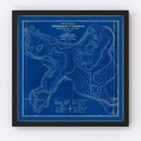 Vintage Jimerson Lake, IN Map 1923