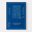 Vintage Map of Johnson County, Indiana 1936