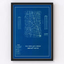 Vintage Map of Johnson County, Indiana 1936