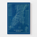 Vintage Map of Knox County, Indiana 1936