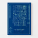 Vintage Map of Kosciusko County, Indiana 1936