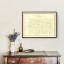 Vintage Map of LaGrange County, Indiana 1909