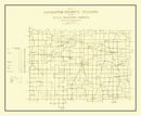 Vintage Map of LaGrange County, Indiana 1909