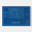 Vintage Map of LaGrange County, Indiana 1936