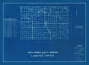 Vintage Map of LaGrange County, Indiana 1936