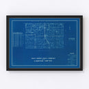Vintage Map of LaGrange County, Indiana 1936
