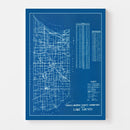 Vintage Map of Lake County, Indiana 1936