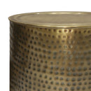 Corbin - Hammered Metal Side Table by Unique Piece Furniture