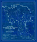 Vintage Lake Manitou, IN Map 1924