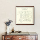 Vintage Map of Lawrence County, Indiana 1909
