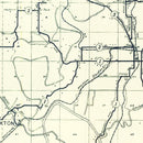 Vintage Map of Lawrence County, Indiana 1909
