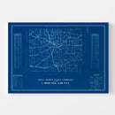 Vintage Map of Lawrence County, Indiana 1936