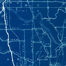 Vintage Map of Lawrence County, Indiana 1936