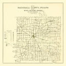 Vintage Map of Marshall County, Indiana 1910