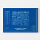 Vintage Map of Marshall County, Indiana 1936