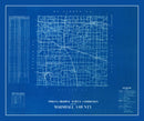 Vintage Map of Marshall County, Indiana 1936