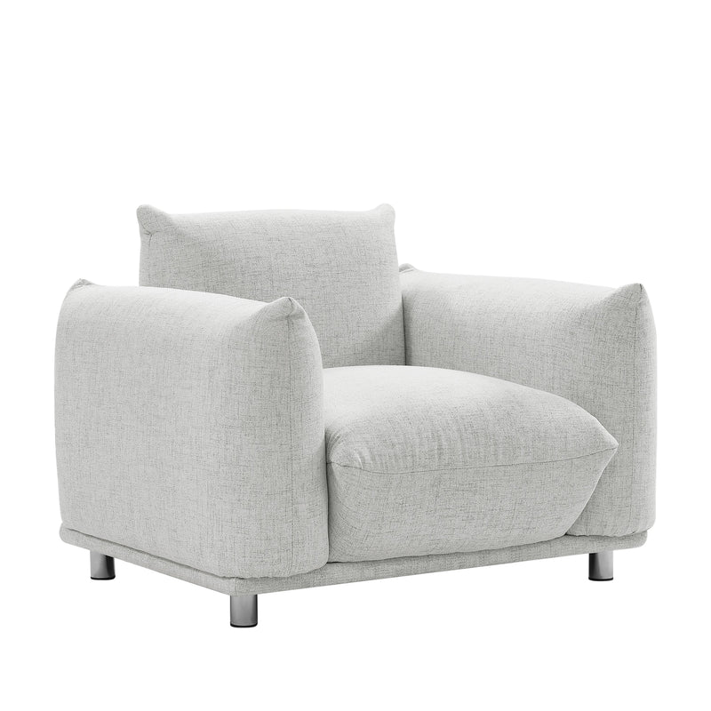 Walker Edison | Linen Cloud Accent Chair