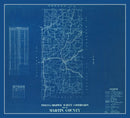Vintage Map of Martin County, Indiana 1936