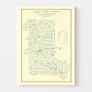 Vintage Map of Miami County, Indiana 1911