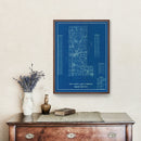 Vintage Map of Miami County, Indiana 1936